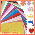 AA05 40 Sheets 20 Colors Glitter Cardstock 250GSM A5 Paper No-Shed Thick Sparkly Card Stock, Shimmer Card