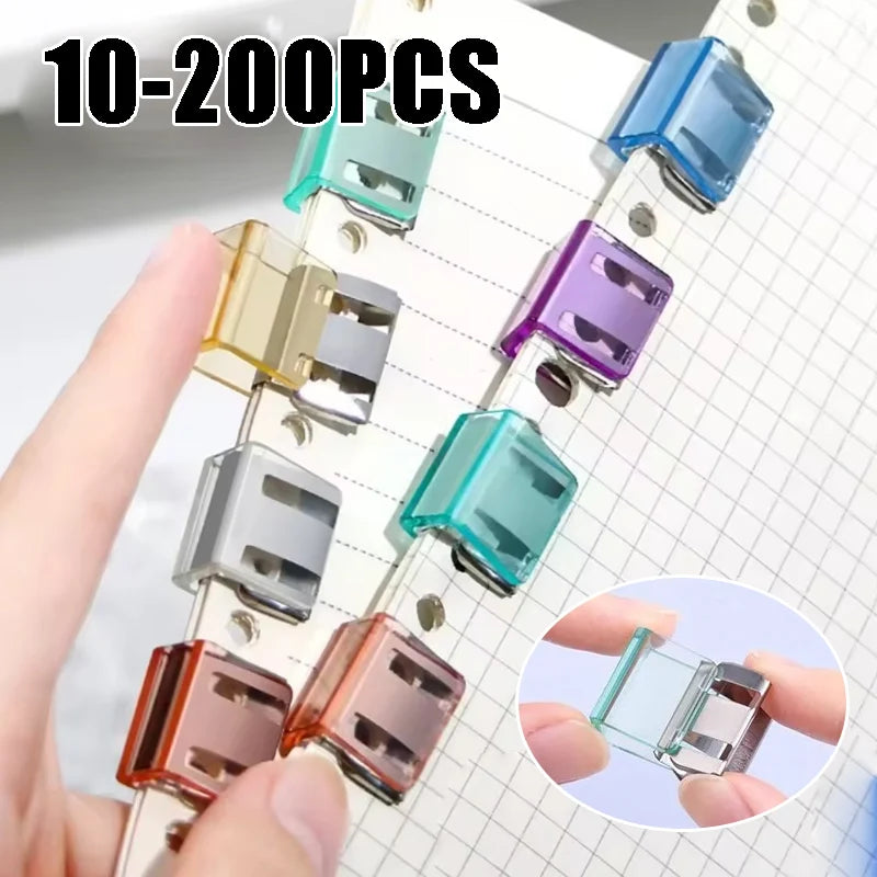 Creative Push Clip for File Organization Test Paper Storage Classification Folder Binder Sturdy Sliding Clip for Documents Books