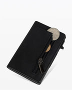 Rfid Blocking Pop Up Minimalist Wallet Magnetic Credit Card Holder Luxury Men Wallet Leather Bank Cardholder Case Vallet for Men
