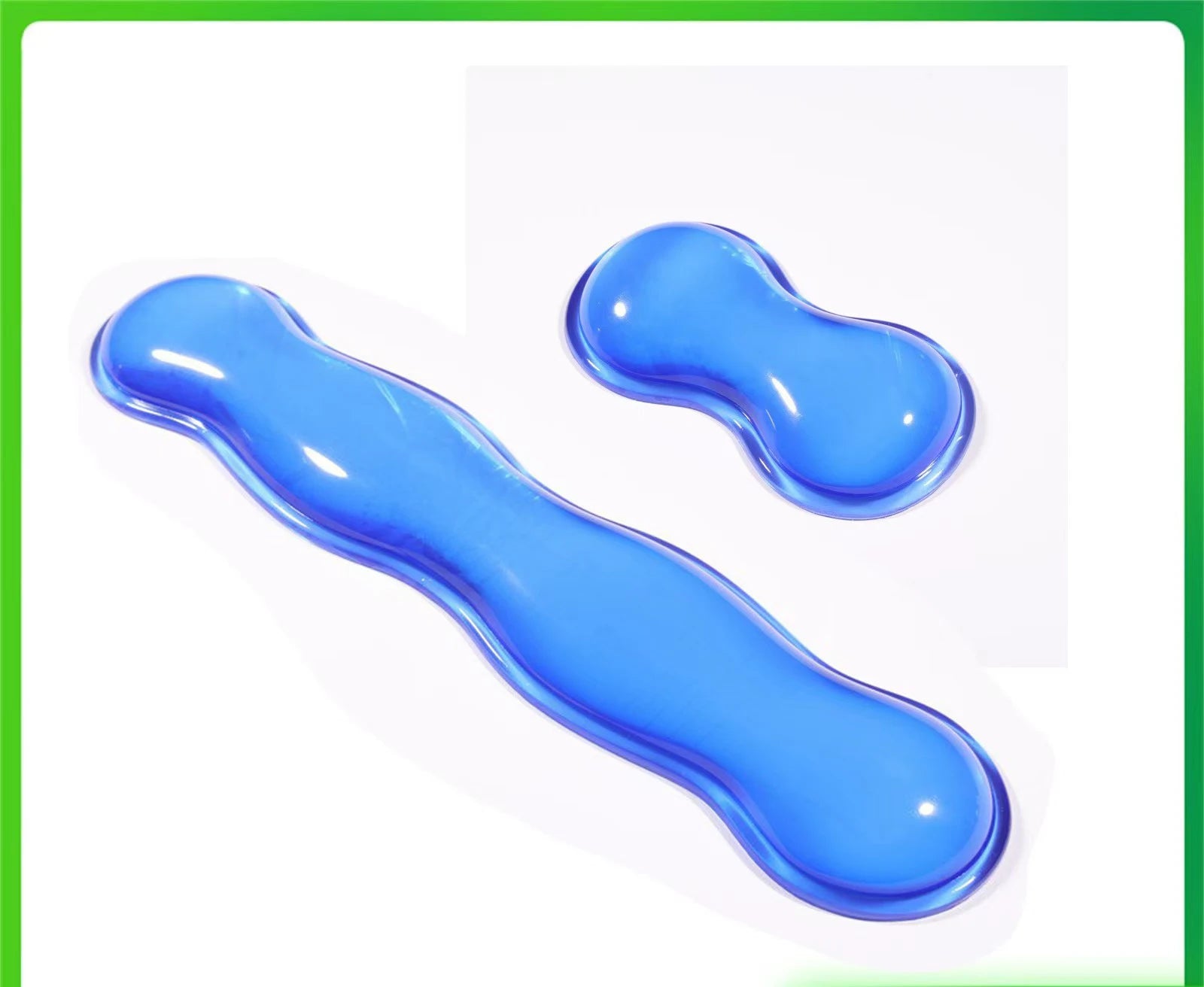Ergonomic Mouse Pad with Wrist Rest Keyboard Rest Silicone Transparent Desktop Office Game Console Mouse Soft Wrist Rest