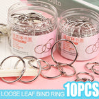 1-10PCS Binder Rings Loose Leaf Metal Book Ring Album Scrapbook Binders Craft Photo Organizer Keychain For Home Office