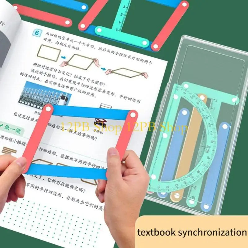 12PB Safe Plastic Geometry Demonstrator Modeling Tools With Connectors For Students Teachers And Architects