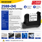 2588+ 2588 2588+M 42ML Ink Cartridge Quick-drying 12.7mm Print Height Universal for unencrypted handheld printer Black