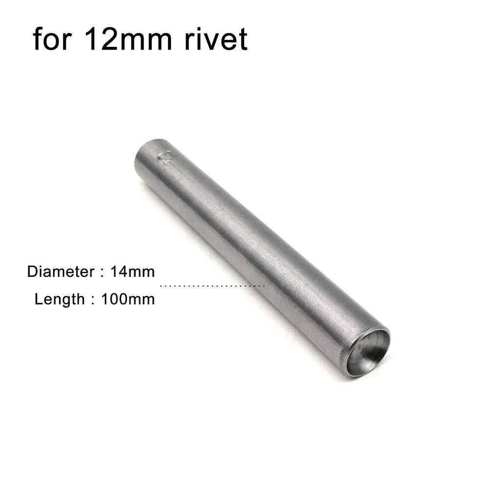 3mm to 15mm Dia Rivet Punch Tool Rod for Metal Decorative Mushroom Domed Semi Ball Half Round Nailhead Spike Stud DIY 45# Steel