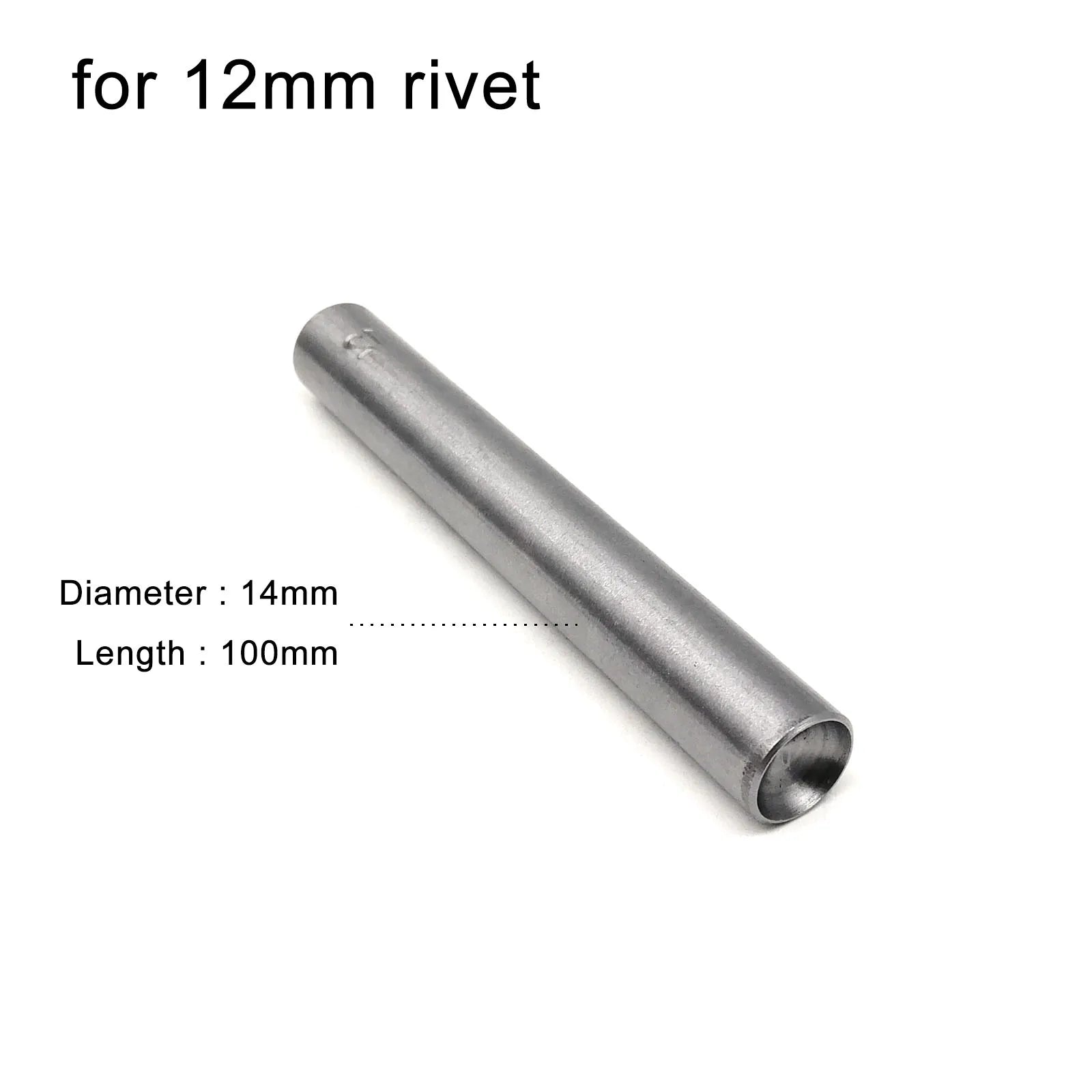 3mm to 15mm Dia Rivet Punch Tool Rod for Metal Decorative Mushroom Domed Semi Ball Half Round Nailhead Spike Stud DIY 45# Steel