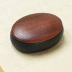 She Inkstone with Lid Antique Chinese Ink Stone for Calligraphy Writing and Traditional Painting Practice Natural Rock Inkstone