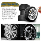 White Waterproof Cars Wheel Tire Oily Mark Pen Auto Rubber Tyre Paint Pen Cd Metal Permanent Paint Marker Graffiti Touch Up