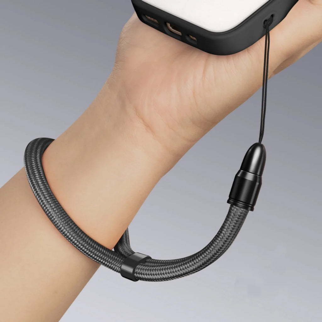 Multifunctional Mobile Phone Strap Bullet Shaped Phone Case Short Rope Adjustable Length Lanyard for Earphones and U-disk