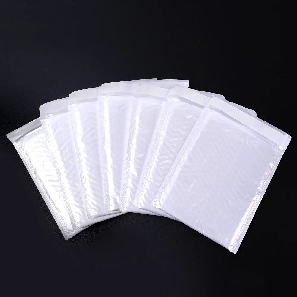 10-100Pcs Multi-size White Bubble Envelopes Bag Thicken Waterproof Light Self Seal Shipping Bag Bubble Padding Storage Organizer