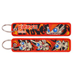 Kawaii Japanese Elf Anime Embroidery Key Fobs Key Tag Motorcycles Cars Backpack Chaveiro Keychain Fashion Keyring Friends Gifts