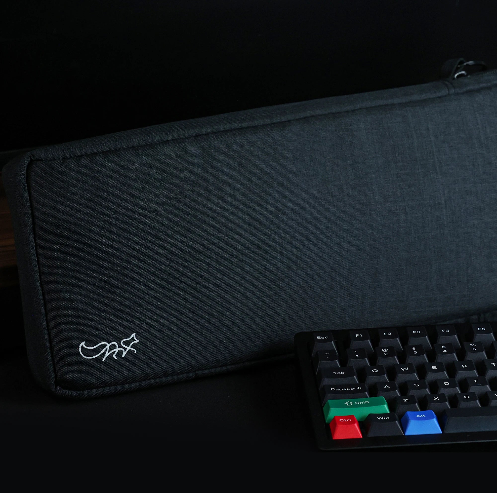 Chosfox Protable Keyboard Storage Bag Large Capacity Mechanical Keyboard Bag 87/75/67 Thickened Fabric Waterproof Protect Bag