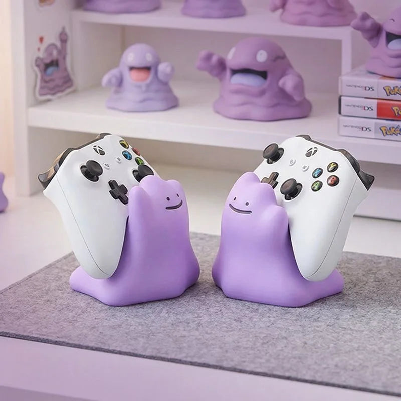 New Anime Ditto Universal Game Controller Stand Desktop Display Holder Compatible For Xbox Ps5 Switch Gaming Decor Doll Gift