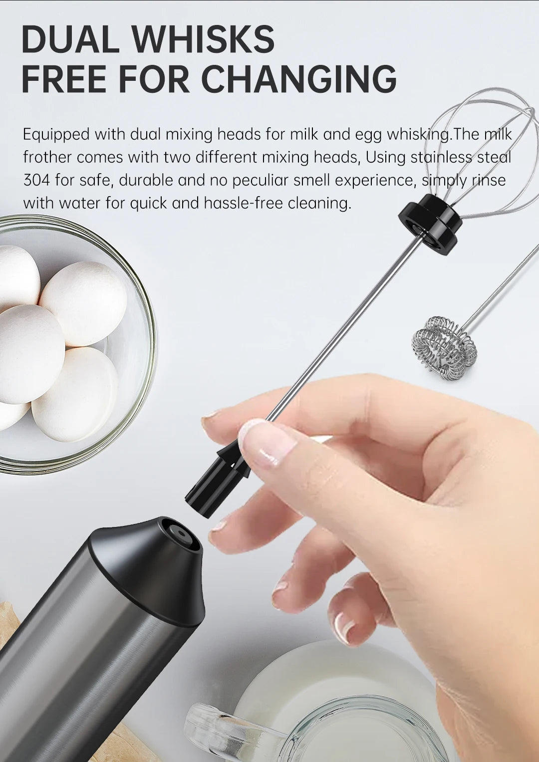 Wireless Electric Mini Milk Frother Coffee Whisk Portable Egg Beater Blender Kitchen Cooking Stirrer handheld wireless whipper