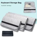 Keyboard Bags Keyboard Storage Case 60 87 104 Keys Storage Pouches Keyboard Bags Compatible with Mechanical Keyboards