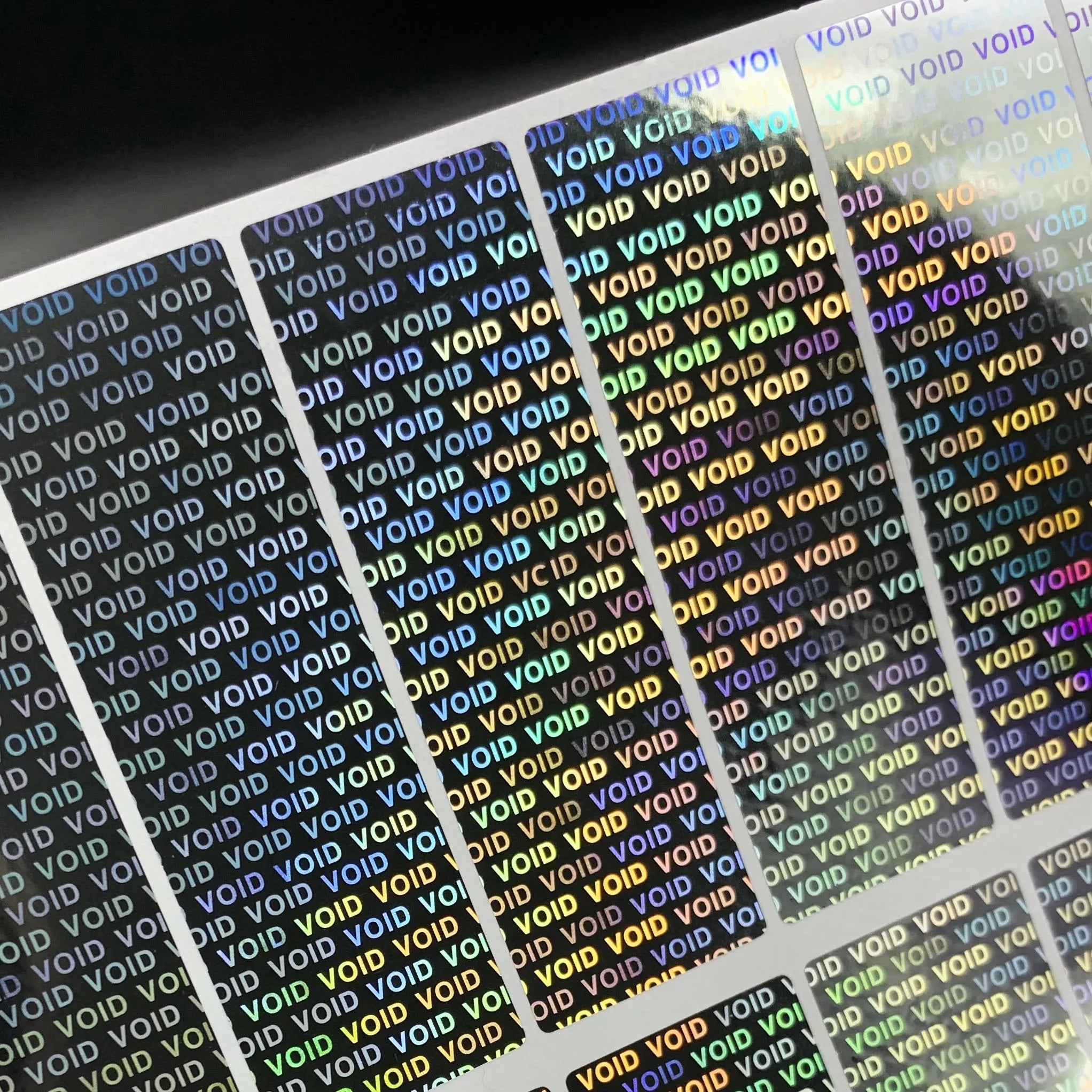 112pcs/240pcs Holographic Labels Tamper Evident Sealing Void Security Stickers for Gift Box Shipping Box Commercial Package