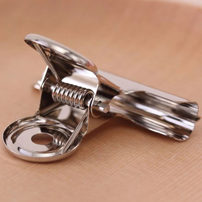 5PCS/Set Metal Paper Clip 20 29 38 51 62 73mm Foldback Metal Binder Clips Silver Grip Clamps Document Office School Stationery