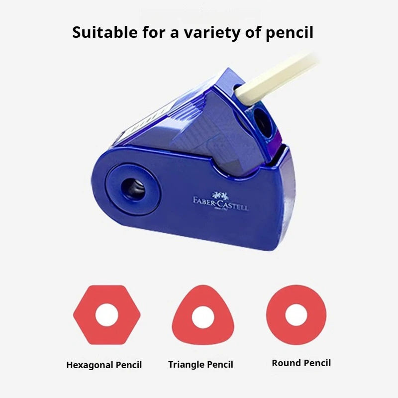 1Pc Faber Castell Double Pencil Sharpener Creative Single Hole Double Hole Pen Knife School Office Supplies Student Stationery