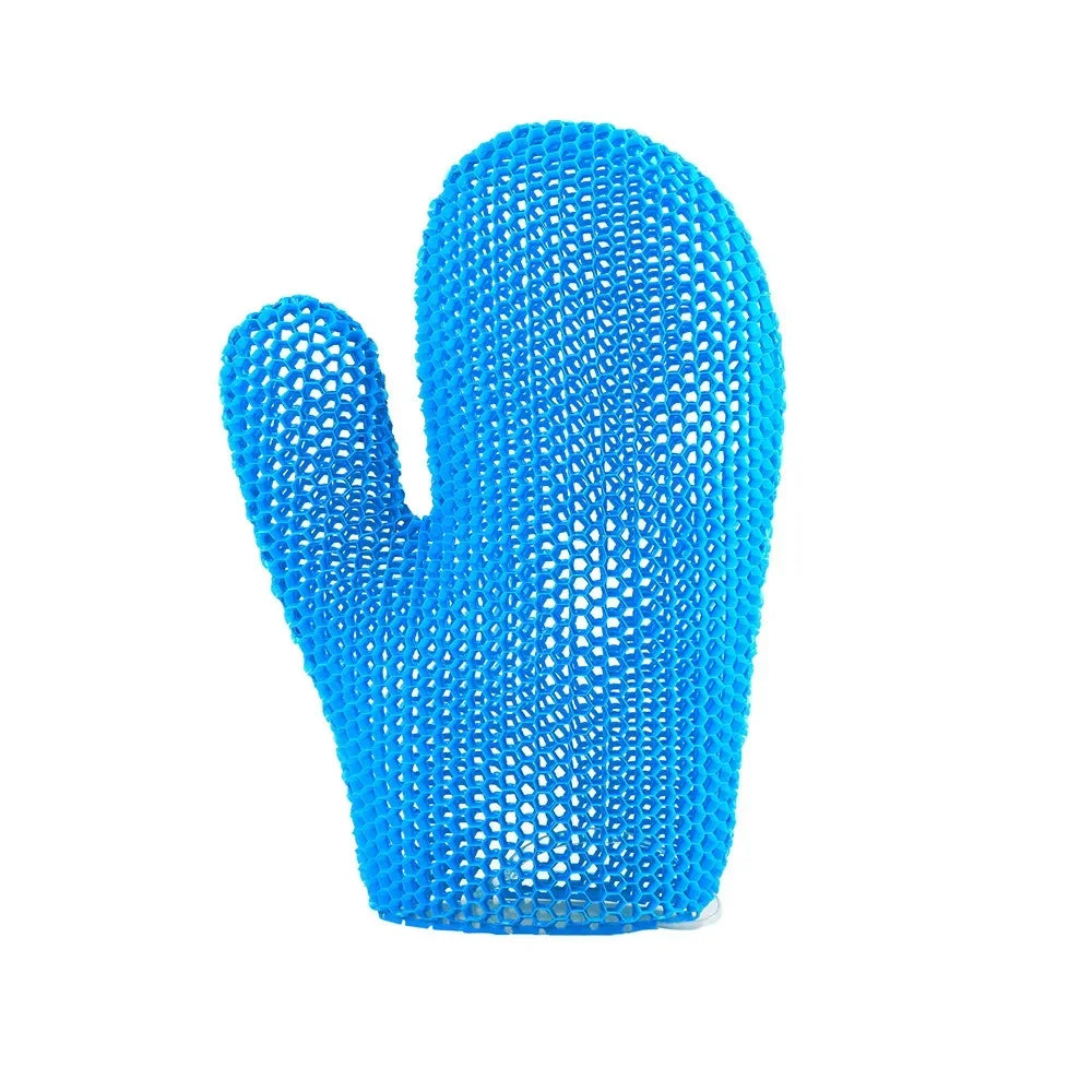 New Honeycomb TPU Exfoliating Shower Glove - Quick-Drying Body Scrubber Sponge for Bathroom