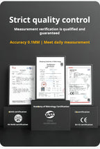 New Carbon Fiber Full Screen Electronic Digital Display Vernier Calipers High Precision 0-150mm Calipers Measure Tool With Boxed