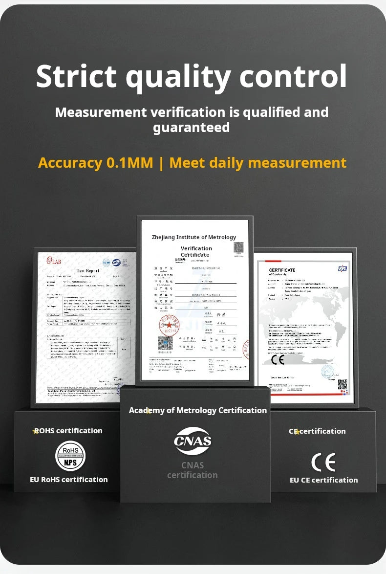 New Carbon Fiber Full Screen Electronic Digital Display Vernier Calipers High Precision 0-150mm Calipers Measure Tool With Boxed