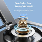 Oatsbasf 360 Rotable Aluminium Laptop Stand Height Angle Adjustment Tablet Desktop Holder Multifunctional Reading Book Bracket