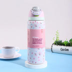 Stainless Steel Water Bottle 32oz Vacuum Insulated Water Bottle with Straw & Leak-Proof Lid Portable Handheld Vacuum Flasks