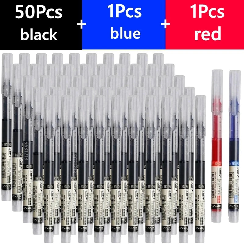 3/10/50/100PCS Color Gel Pens set,0.5mm Fine Tip Ballpoint Pen for Drawing Pens for Writing Office Accessories Back To School