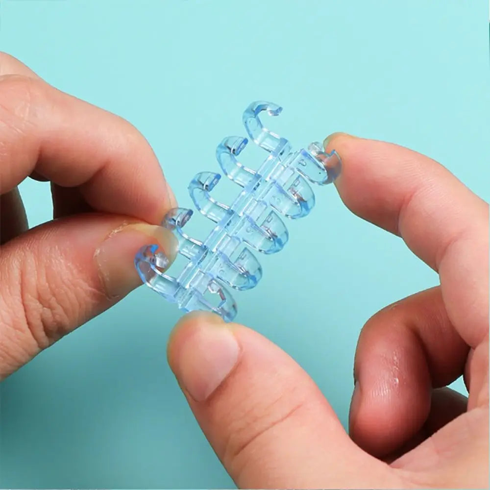10Pcs Binding Spines Snap Split Binder Rings Learning Cards A4 A5 A6 Notebook Loose Leaf Stationery Office Supplies Plastic