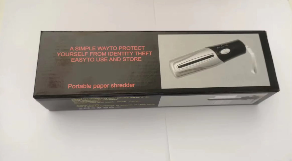Portable Handheld Battery and USB Dual-purpose Shredder A4/A6 Size Suitable for Mini Cutter Electric Strip Cutting Document Tool