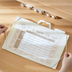 3/6/8 Pockets Wall Hanging File Folder Handheld Paper Organization A4 Paper Storage Bag Document Management