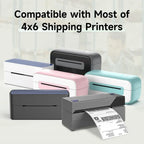 100 Sheet Phomemo A6 Size Shipping Labels 100x150mm Thermal Label Stickers Roll for PM-241BT/D520/246S Waybill Printer Labeler