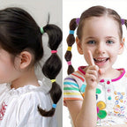 100pcs Girls Elastic Cute Rubber Hair Bands Children Lovely Hair Ties Kids Ponytail Holders Hair Accessories choice for Gifts