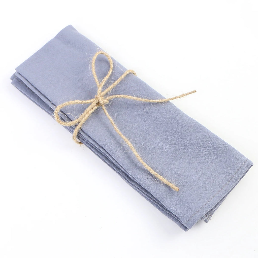 4PC 30X45CM Wedding Cloth Napkins Sage Green Cotton Fabric  Dinner Kitchen Tea Towels Table Design Mat Christmas Decoration