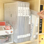Plastic A4 Transparent Storage Box Portable Visible File Storage Cases Clear Anti-skid Buckle Puzzle Storage Holder Office