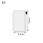 10Pcs  A5 A6 A7 Binder Pocket Binder Zipper Folders for 6 Ring Notebook Divider Page Waterproof PVC Leaf Document Filing Bag