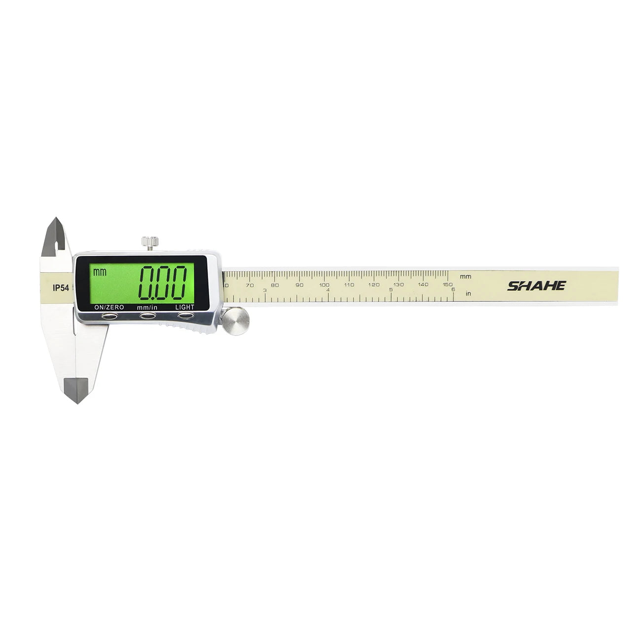 SHAHE Backlight Digital Caliper 0-6"/0-150mm Electronic Vernier Caliper Measuring Tool Digital Micrometer with Large LCD Screen