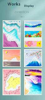 10/50 Sheets A4 Heavy Color Oil Painting Stick Special Paper Square 16k/32k Thickened 300g Soft Crayon Art Sketch Blank Paper