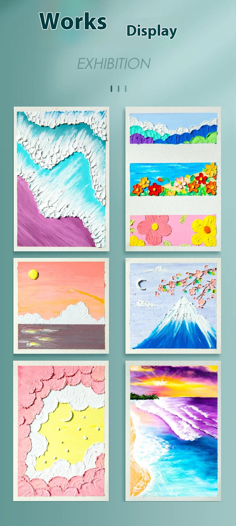 10/50 Sheets A4 Heavy Color Oil Painting Stick Special Paper Square 16k/32k Thickened 300g Soft Crayon Art Sketch Blank Paper