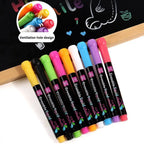 Dust Free Erasable Blackboard Graffiti Glass Window Painting Highlighters Liquid Chalk Pen Art Marker Pen Whiteboard Pen