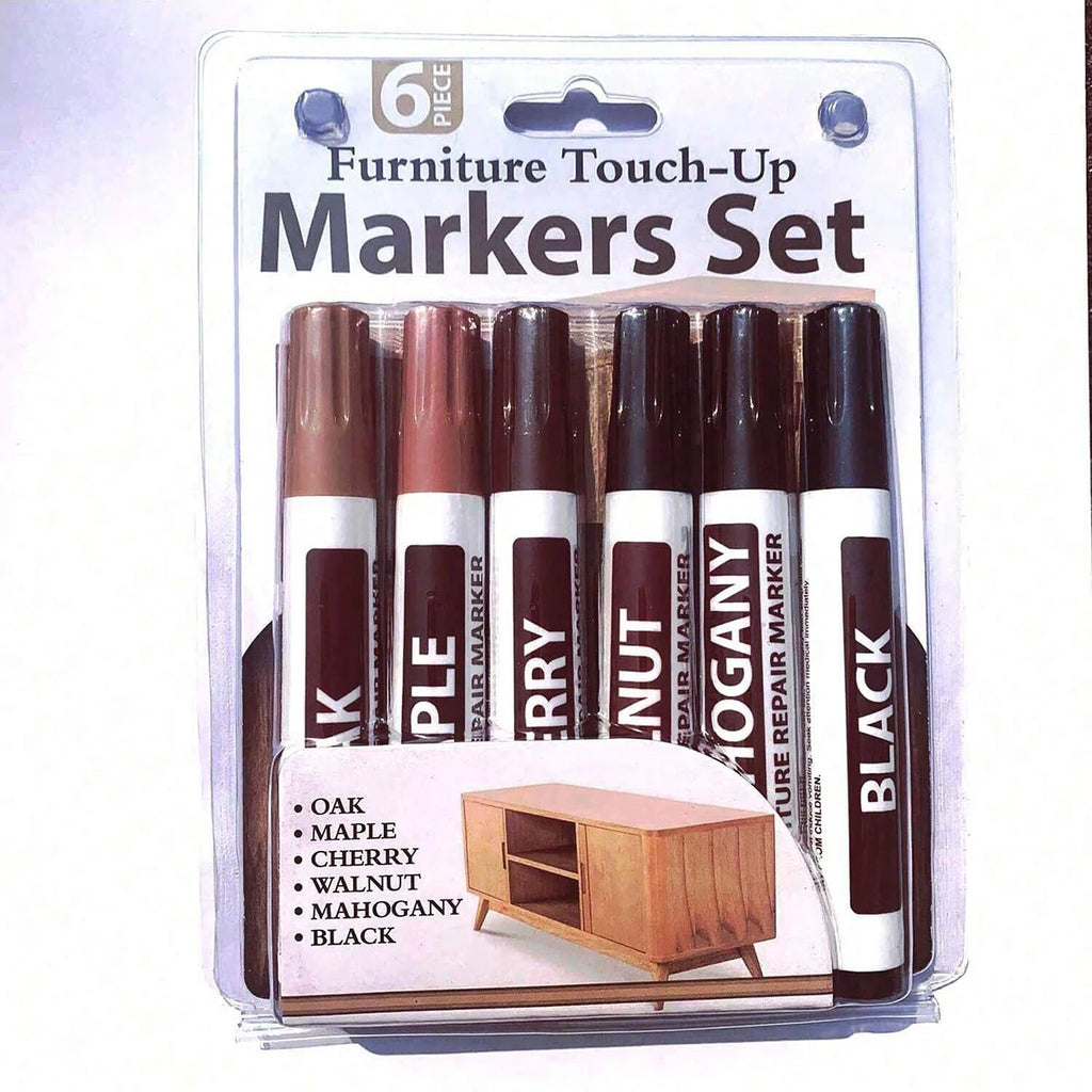 6-21Pcs Furniture Touch Up Kit Markers  Markers Crayons Filler Sticks Paint Pen Wooden Damaged Scratch Repair Pens