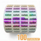 Custom Kawaii Name Tag Sticker Waterproof Stickers Decals Personalized Label for Children School Stationery Bottle