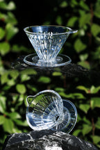 Crystal Eye Dripper 1-4 Cups Glass Slow Brewing Accessories Pour Over Coffee Dripper Reusable Coffee Maker
