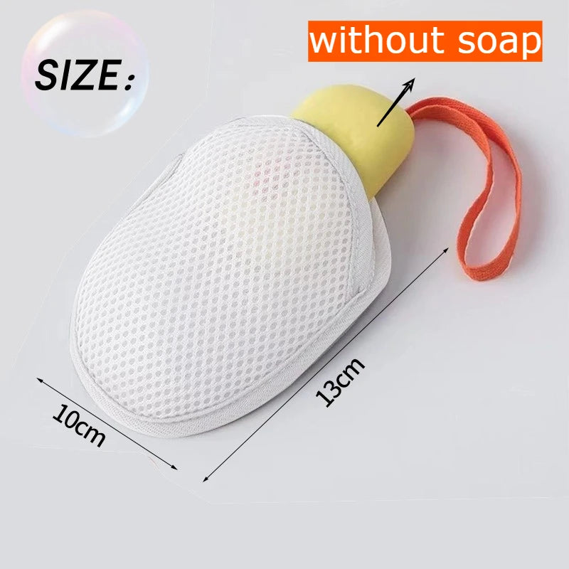 1~8PCs Soap Pocket Bag Soap Saver Pouch Body Scrubber Rough Sponge Exfoliator for Bath Shower Mesh Bar Soap Foam Lather Pouch