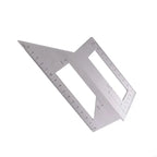 Multi-Functional Woodworking Ruler Measuring Tool for Carpentry 45 90 Degree Angle Combination Ruler T-Shaped