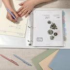 A4 Clear Sheet Protectors with Tabs, 8 Tabs, 2 Sets, Clear Plastic Dividers for 3 Ring Binder, Insertable Index Page Divider