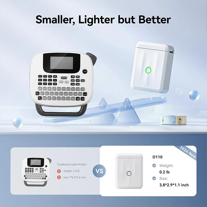 Niimbot D110 Wireless Mini Portable Printer Smart Label Printer Mobile Phone For Thermal Adhesive Sticker Labeling Maker Machine