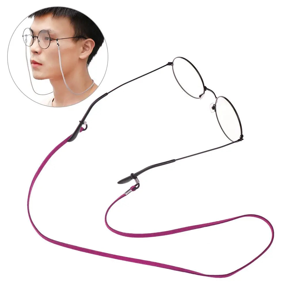 1PC Fashion New Design High Elasticity Sunglasses Lanyard Leather Strap Glasses Chain Cord Reading Glasses Strap Decoration