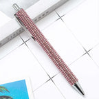 1 Piece Lytwtw's Ballpoint Pen Luxury Rhinestone Cute Wedding Rose Gold Metal Stationery School Office Supply High Quality Pens