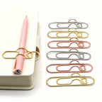 3 multifunctional pen clip love paper clip pen button notebook accessories fixed seat school office stationery organizer