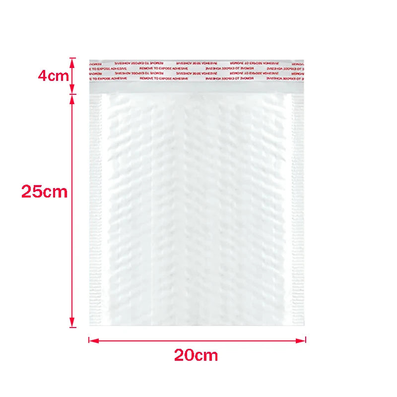 Bulk 50 Shockproof White Foam Envelope Bag Self-sealing Padded Mail Bubble Bag Envelope Shipping Office Packaging Parcel